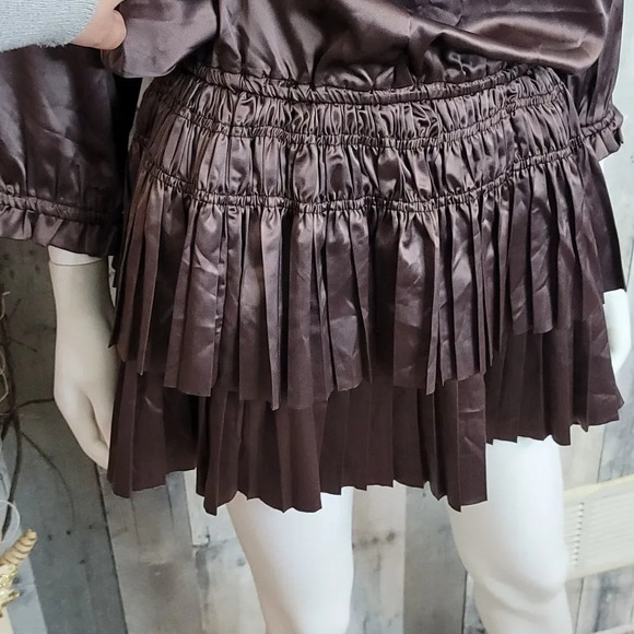 NWOT ANTHROPOLOGIE ELIZABETH Crosby Palermo Pleated Dress - Picture 4 of 11